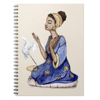 Yoga Girl | Medling | Yoga Illustration Anteckningsbok