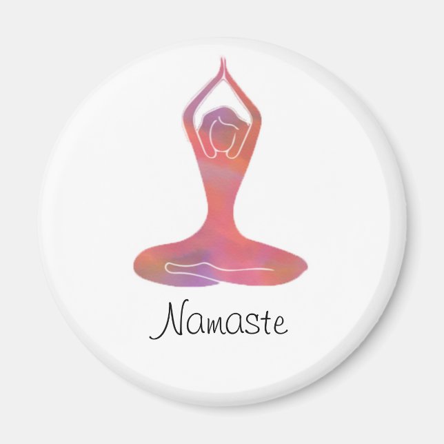 Yoga Girl Namaste Magnet (Framsidan)
