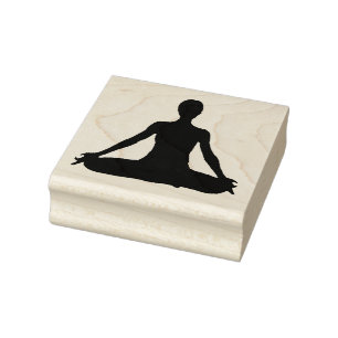 YOGA GIRL POSE GUBBER FRIMÄRKE STÄMPEL
