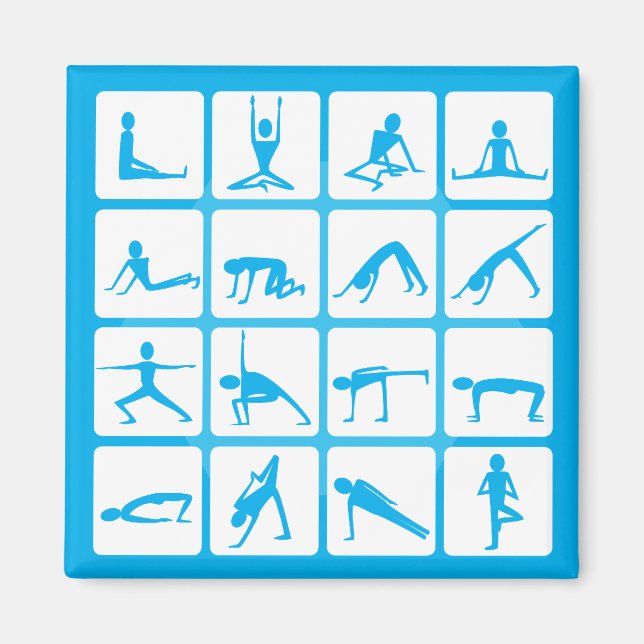 Yoga Girl Poses Magnet (Framsidan)