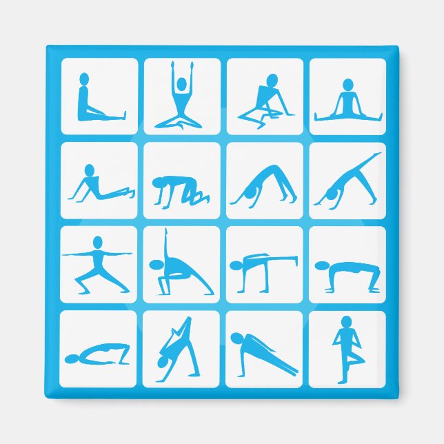 Yoga Girl Poses Magnet (Framsidan)