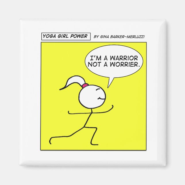 Yoga Girl Power Magnet (Framsidan)