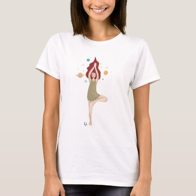 Yoga Girl T Shirt (Framsida)