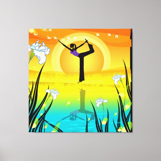 Yoga Girl Wrapped Canvas (Framsida)
