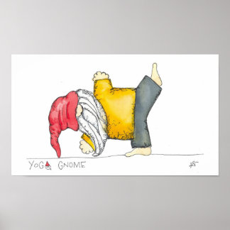 Yoga Gnome Poster- Star Pose Poster