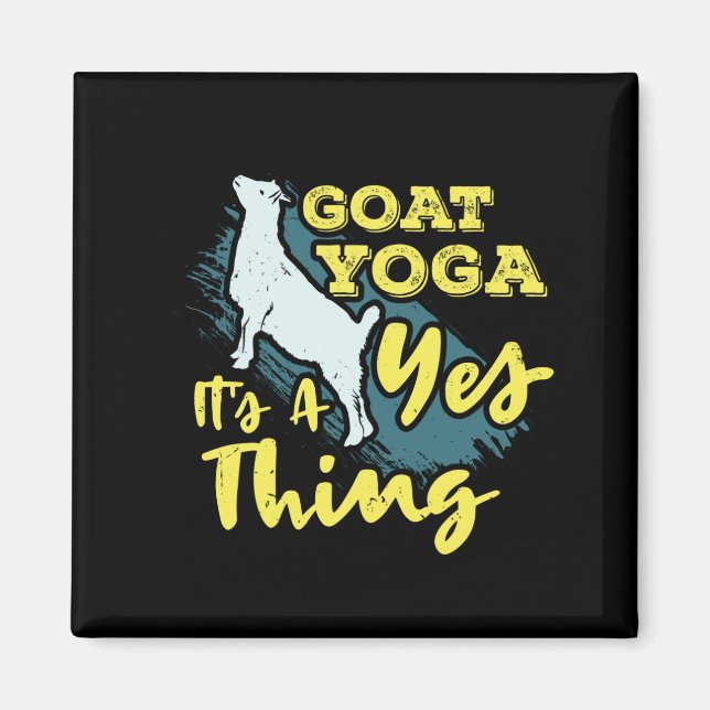 Yoga Goat Goatyoga Magnet (Framsidan)