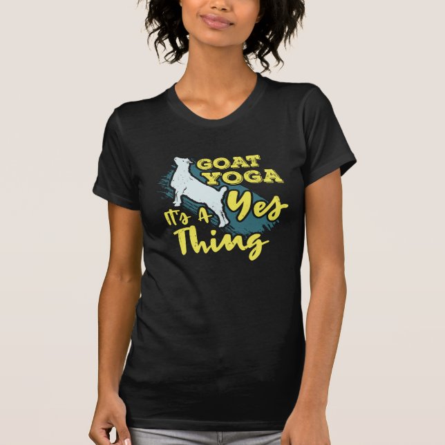 Yoga Goat Goatyoga T Shirt (Framsida)