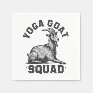 Yoga Goat Squad Funny Goat Meditation Älskare Pappersservett
