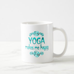 Yoga gör mig lycklig kaffemugg