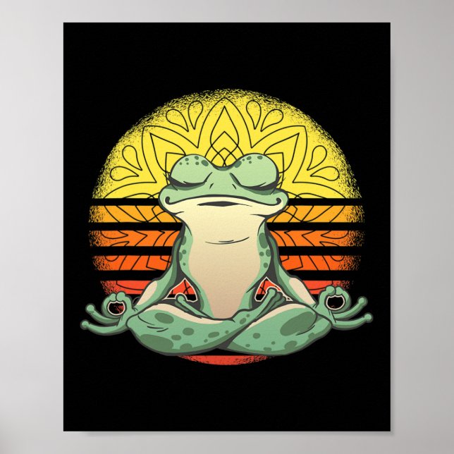 Yoga Groda Meditation Sport  Poster (Framsidan)