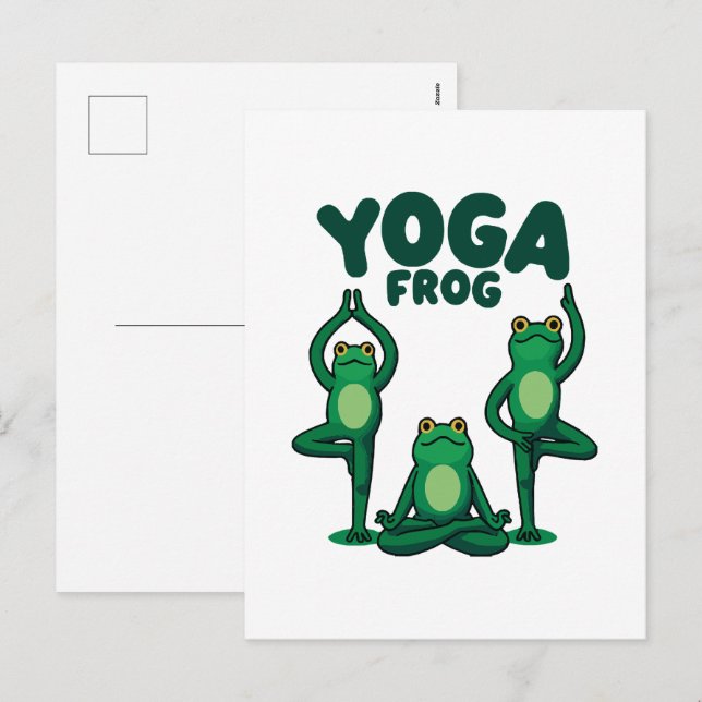 Yoga Grodor Helg Vykort (Fram/baksida)