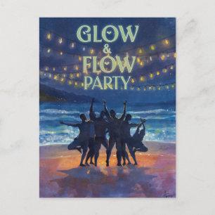 Yoga Grow and Flow-fest med havet i bakgrunden Vykort