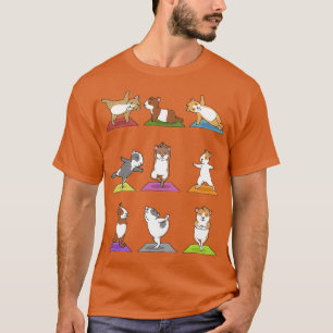 Yoga Guinea Gris Meditation Yogi Namaste Sport Gif T Shirt