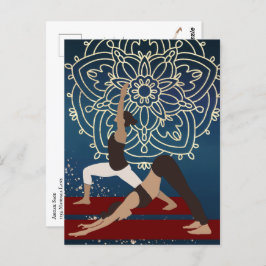 Yoga Guld, Blue- och Red Mandala-Personligen Vykort