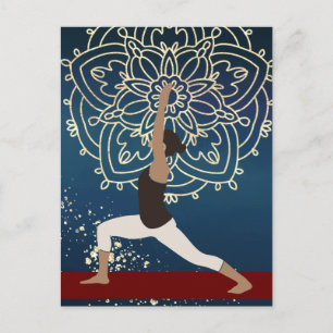 Yoga Guld, Blue- och Red Mandala-Personligen Vykort
