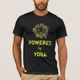 *~* Yoga Guld Gult Crystal Sphere Manar Black T Shirt