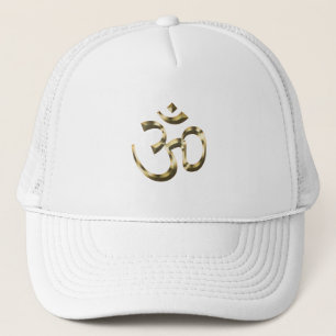 Yoga guld metallic Om Hindu Buddhist Symbol modern Keps