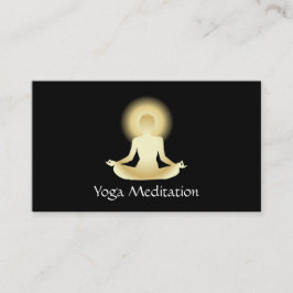 Yoga (guld) Upplyst Visitkort