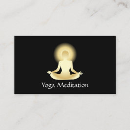 Yoga (guld) Upplyst Visitkort