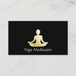 Yoga (guld) visitkort