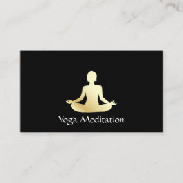 Yoga (guld) visitkort