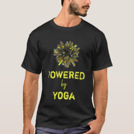 *~* Yoga Gult Guld Crystal Sphere Manar Black T Shirt