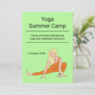 Yoga hälsa anpassad klass läger retreat inbjudningar