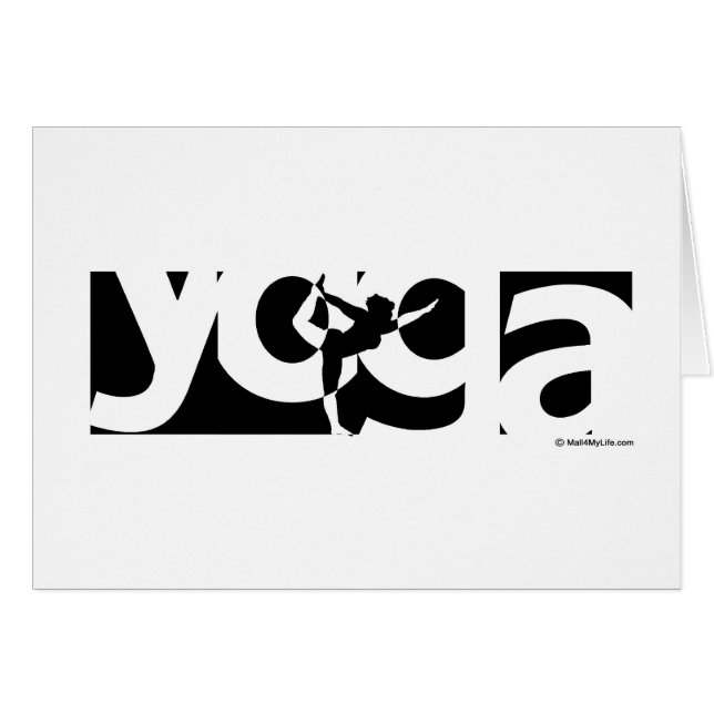 Yoga Hälsningskort (Framsidan Horizontal)