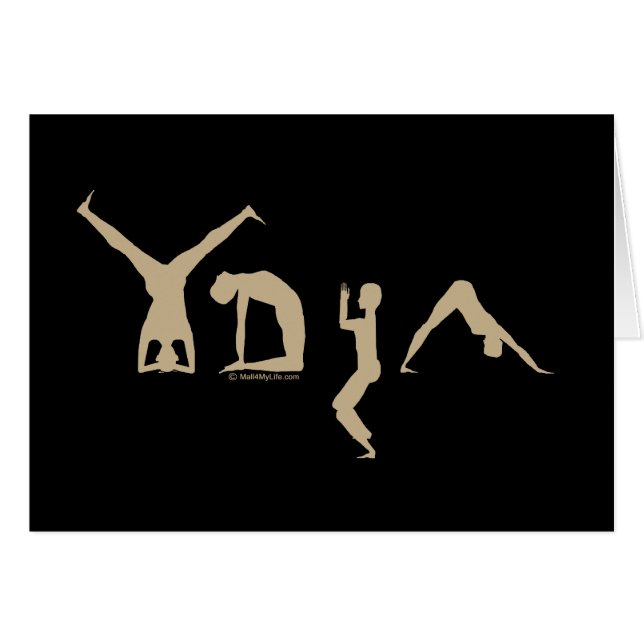 Yoga Hälsningskort (Framsidan Horizontal)
