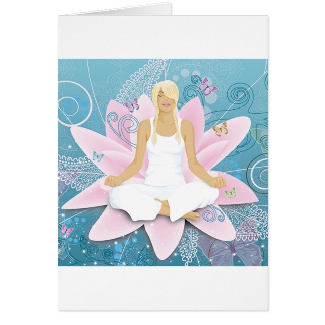 yoga hälsningskort (Framsidan)