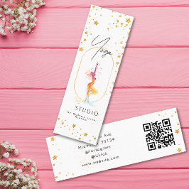 Yoga Health And Wellness Holistic Gold Stars Mini Visitkort
