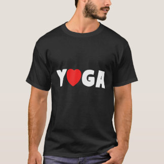 Yoga Hjärta Kärlek Yogi Fitness T Shirt