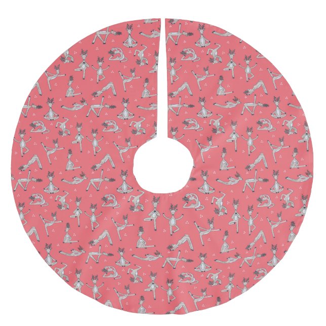 Yoga Hjort Skirt Julgransmatta Borstad Polyester (Framsidan)