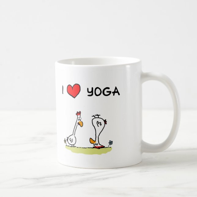 Yoga-Hühner Kaffemugg (Höger)