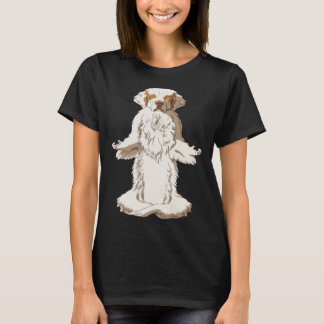 Yoga Hund Clumber Spanska T Shirt