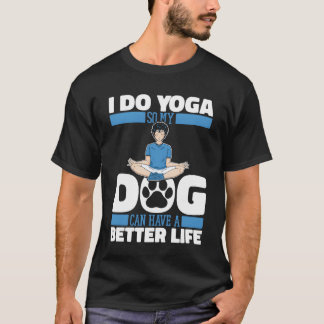 Yoga Hund lustig vän T Shirt