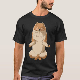 Yoga Hund Pommern T Shirt
