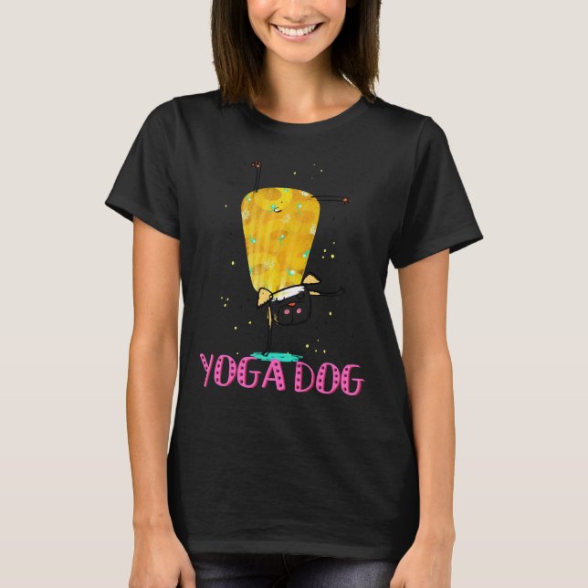 Yoga Hund T Shirt (Framsida)