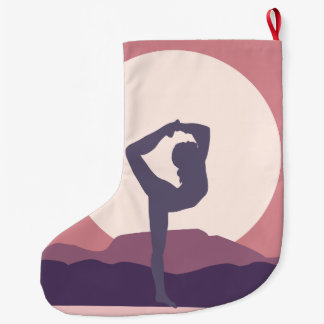 Yoga i lilor stor julstrumpa