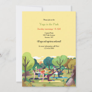 Yoga i parken inbjudningar