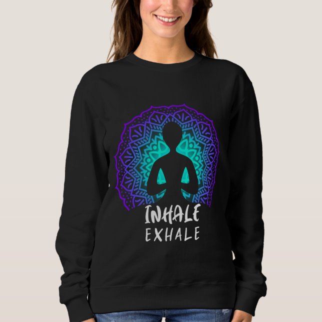Yoga Inhale Exhale T Shirt (Framsida)