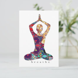 Yoga inspirerade hälsningskort.. uppmuntringskort tack kort