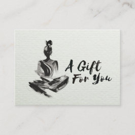 Yoga Instructions Lotus Meditation Gift Certificat Rabattkort