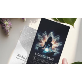 Yoga Instructions Meditation Lotus Pose 5 Class Pa Lojalitetskort