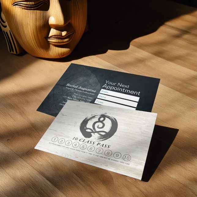 Yoga Instructions Meditation Pose Class Pass Loyal Lojalitetskort (Skapare uppladdad)