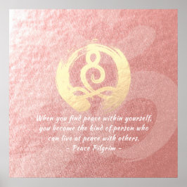 Yoga Instructions Meditation Pose Quotes Zen OM-te Poster