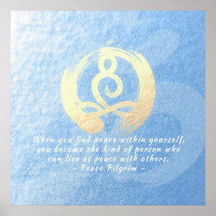 Yoga Instructions Meditation Pose Quotes Zen OM-te Poster