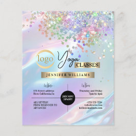 Yoga Instructor Classes Logotyp HoloGrapal Opal Flygblad