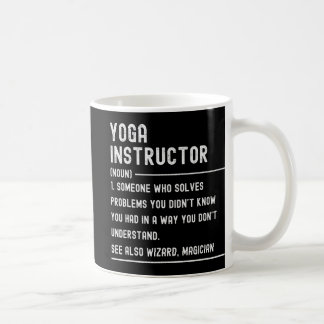 Yoga Instructor Definition Shirts Funny Job Title  Kaffemugg