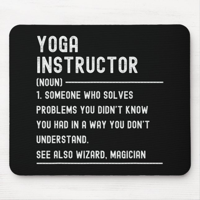 Yoga Instructor Definition Shirts Funny Job Title  Musmatta (Framsidan)